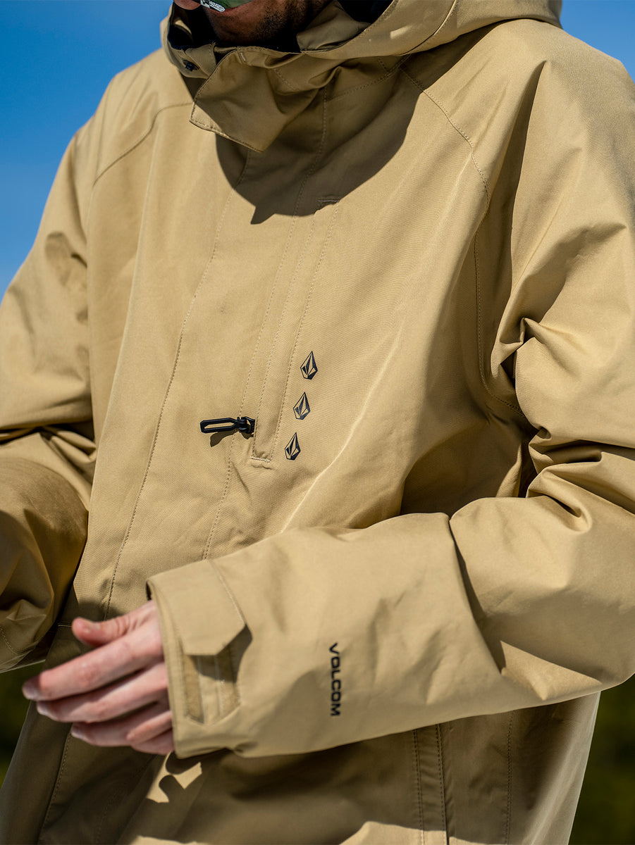 Mens Dua Insulated Gore Jacket - Dark Khaki – Volcom Canada