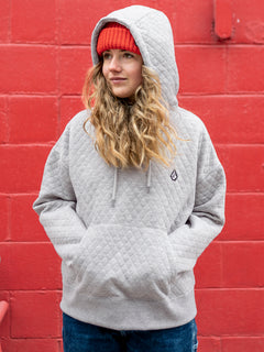 Womens V.Co Air Layer Thermal Hoodie - Heather Grey