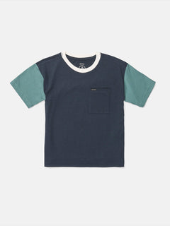 Little Boys Overgrown Short Sleeve Shirt - Navy