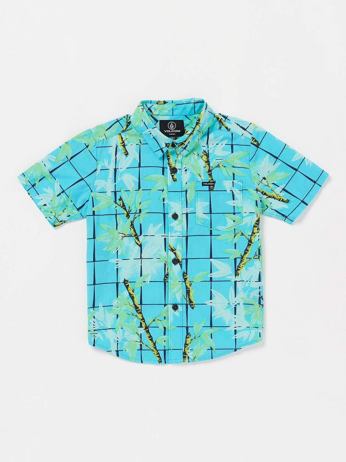 Little Boys Bamboozeled Floral Short Sleeve Shirt - Clearwater