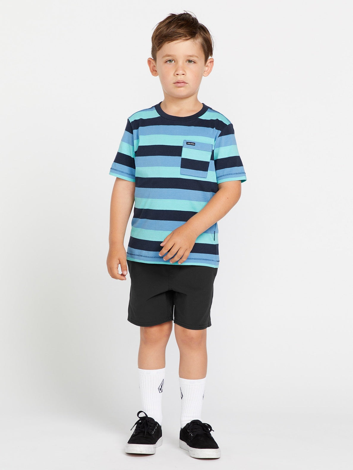 Little Boys Nomoly Hybrid Shorts - Black