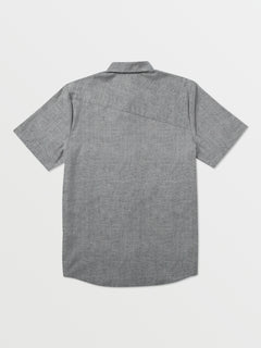 Everett Oxford Short Sleeve Shirt - Black (A0412316_BLK) [B]