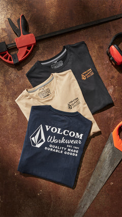 Volcom Workwear Short Sleeve Tee - Navy