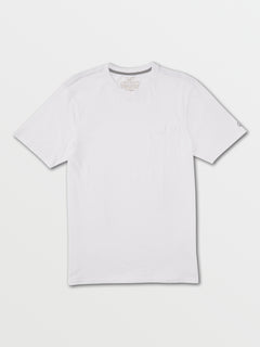 Solid Short Sleeve Pocket Tee - White (A5012111_WHT) [F]