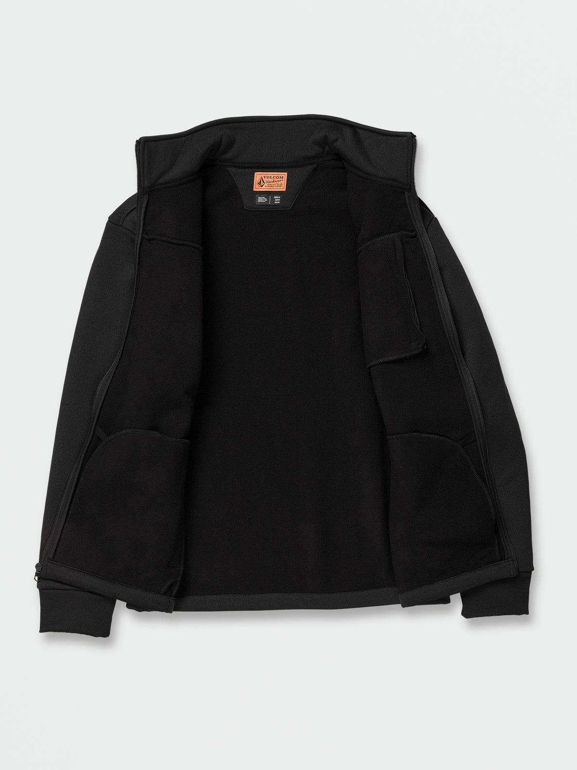 Volcom Workwear Bonded Fleece Hoodie - Black (A5802201_BLK) [1]