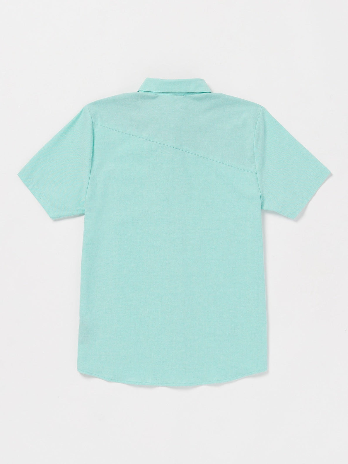 Everett Oxford Short Sleeve Shirt - Dusty Aqua
