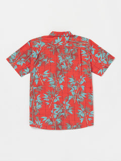 Bamboozeled Floral Short Sleeve Shirt - Flash Red