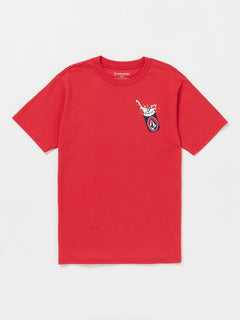 Ice Cold Stoke Short Sleeve Tee - Ribbon Red