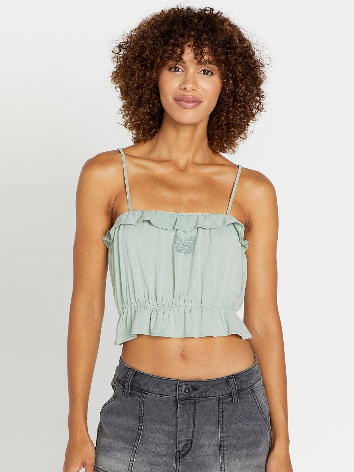 Glowing Up Cami Top - Sea Glass