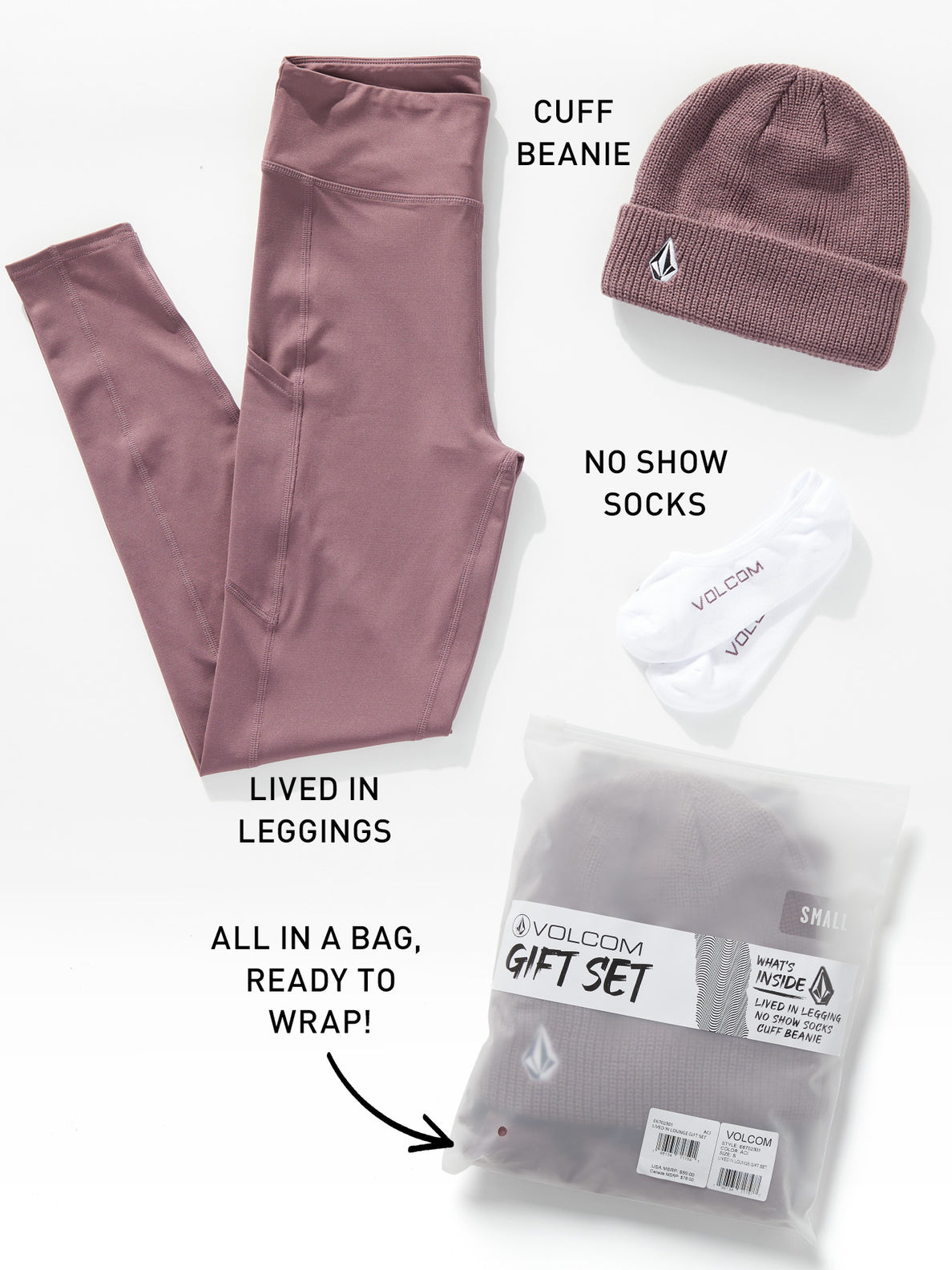 Womens Lived In Lounge Gift Set - Acai – Volcom Canada