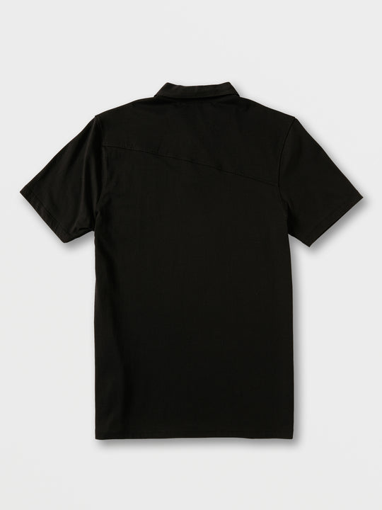 Wowzer Polo Short Sleeve Shirt - Black (A0112303_BLK) [B]