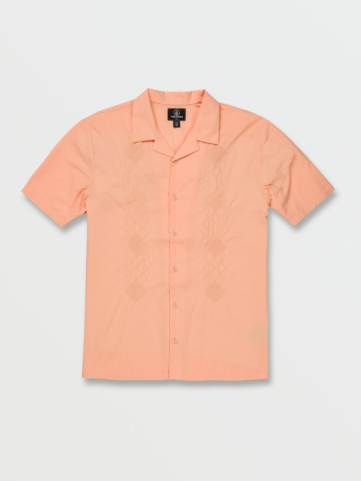 Baracostone Short Sleeve Shirt - Peach Bud (A0412312_PCB) [F]