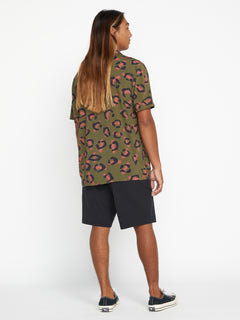 Stone Party Animals Short Sleeve Shirt - Military (A0422301_MIL) [18]