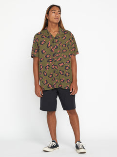 Stone Party Animals Short Sleeve Shirt - Military (A0422301_MIL) [9]