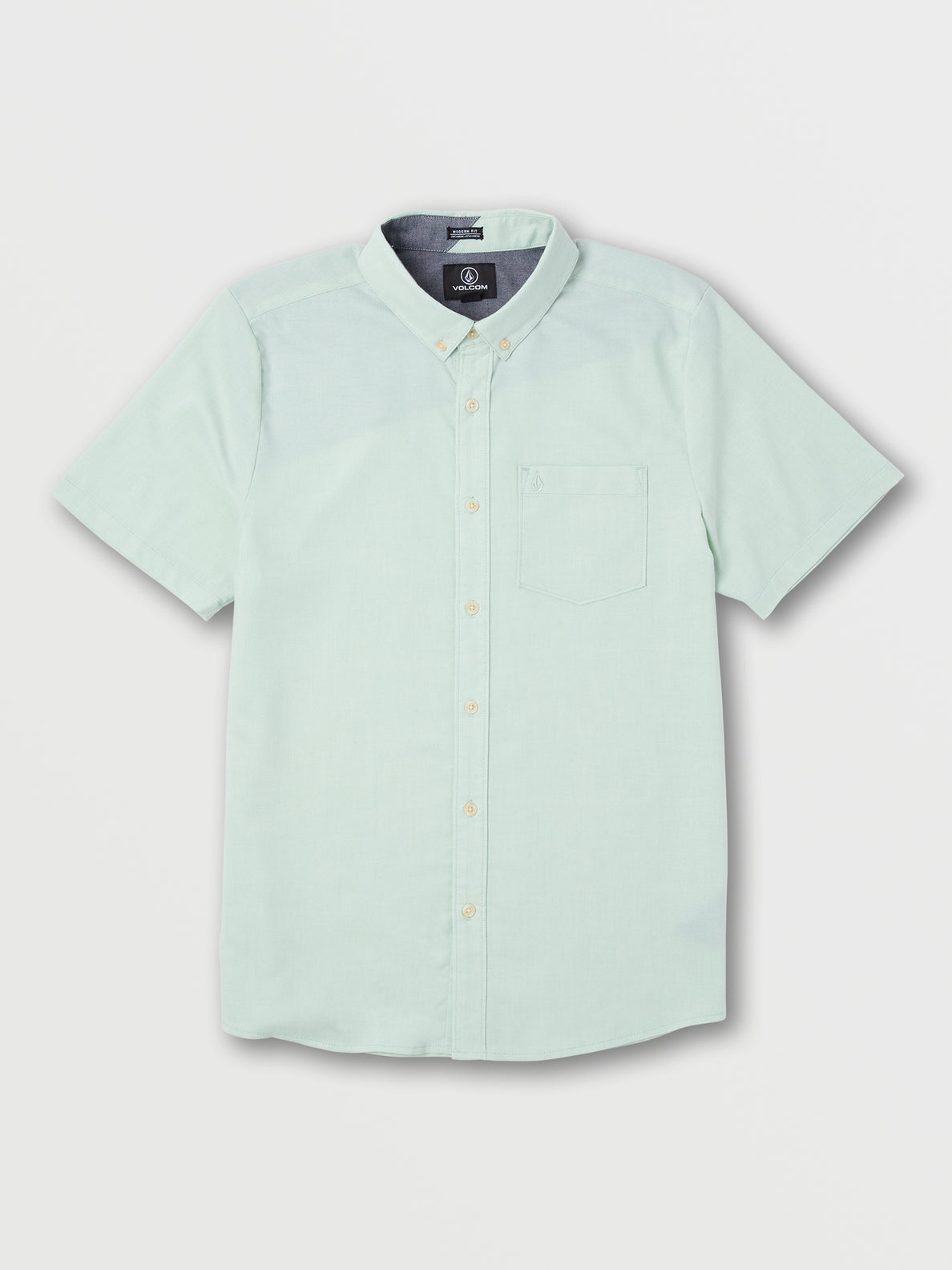Everett Oxford Short Sleeve Shirt - Lichen Grey (A0432205_LCG) [B]