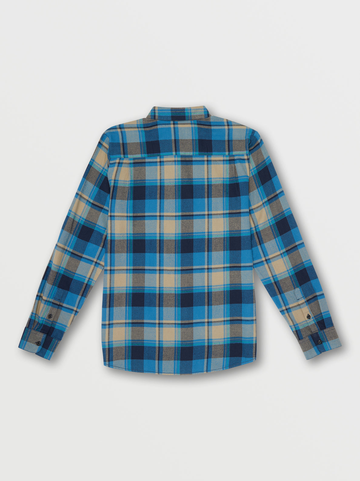 Caden Plaid Long Sleeve Shirt - Navy (A0512301_NVY) [B]