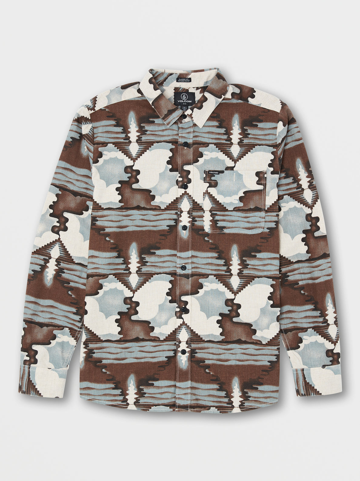 Liberate Long Sleeve Flannel - White Flash (A0532200_WHF) [F]