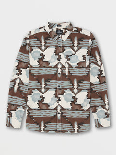Liberate Long Sleeve Flannel - White Flash (A0532200_WHF) [F]