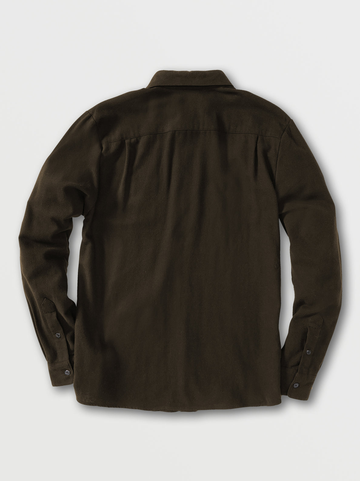 Caden Solid Long Sleeve Shirt - Dark Brown (A0532204_DBR) [02]