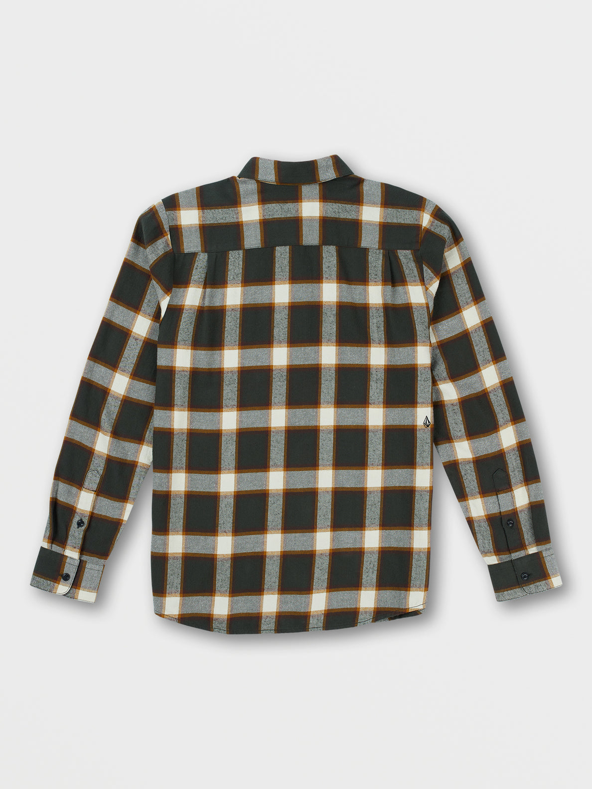 Caden Plaid Long Sleeve Flannel - Rinsed Black (A0542204_RIB) [B]