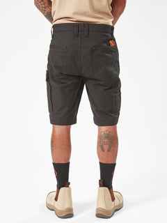 Volcom Workwear Caliper Work Shorts - Black (A0902001_BLK) [B]