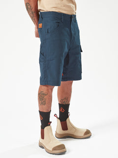Volcom Workwear Caliper Work Shorts - Navy (A0902001_NVY) [3]