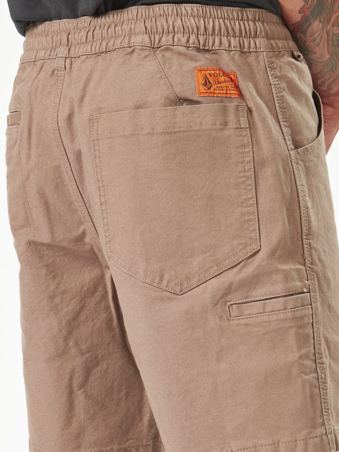 Volcom Workwear Caliper Elastic Waist Shorts - Brindle (A1002005_BNL) [5]