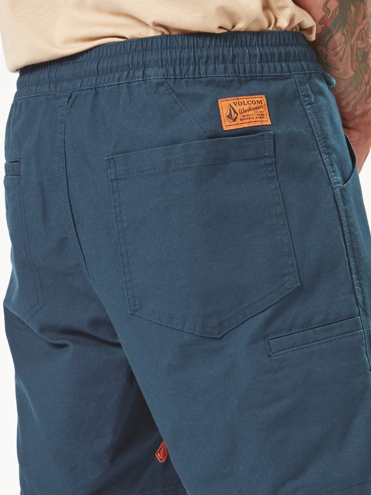 Volcom Workwear Caliper Elastic Waist Shorts - Navy (A1002005_NVY) [5]