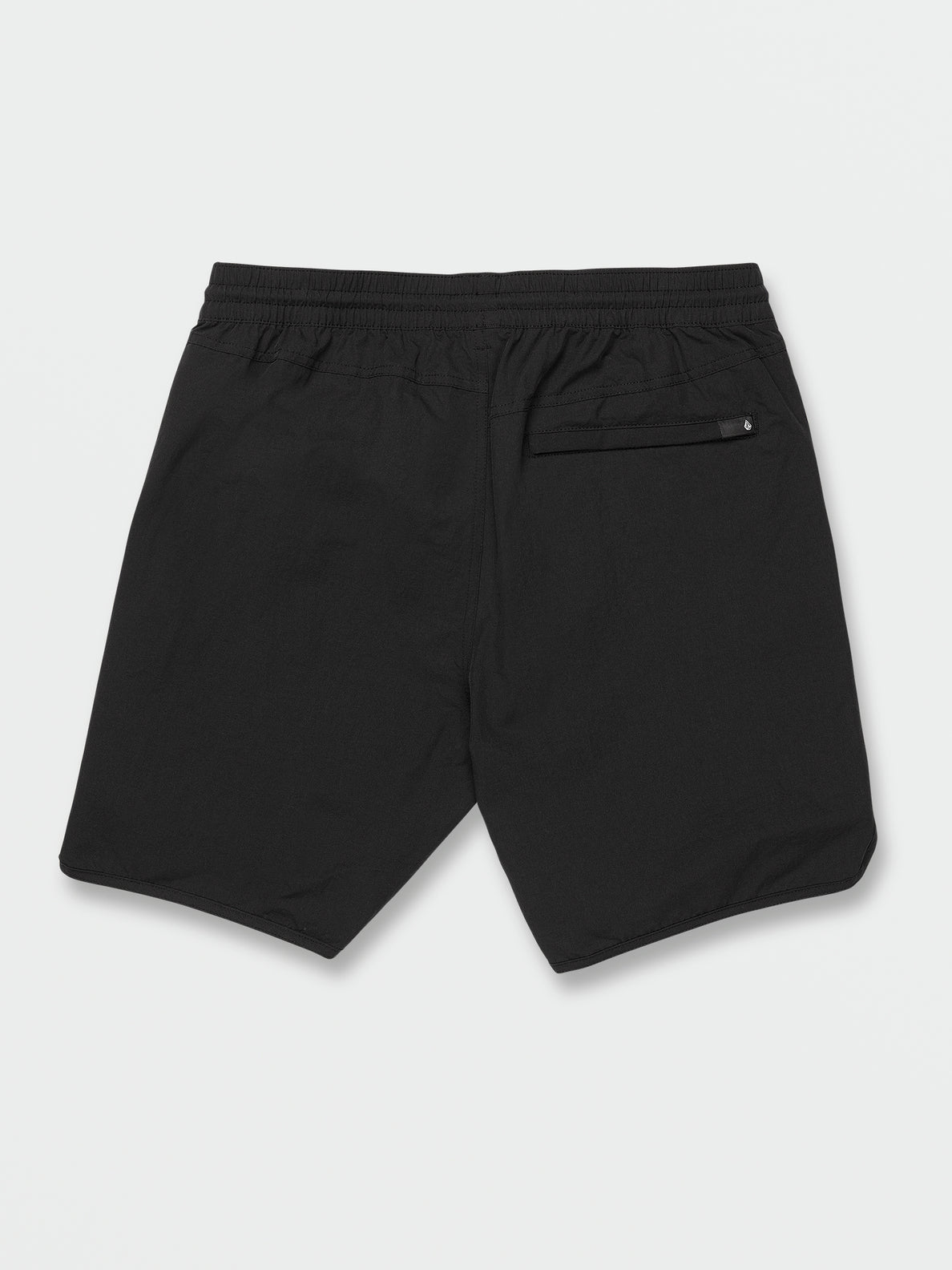 New Aged Stone Elastic Waist Shorts - Black (A1012302_BLK) [B]