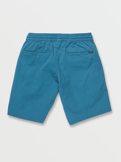 Frickin Elastic Waist Shorts - Aged Indigo (A1012304_AIN) [B]