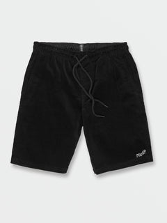 Outer Spaced Elastic Waist Shorts - Black Combo (A1012310_BLC) [F]