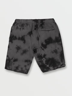 Iconic Stone Plus Fleece Shorts - Black (A1042101_BLK) [B]