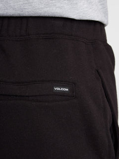 Iconic Stone Fleece Pants - Black