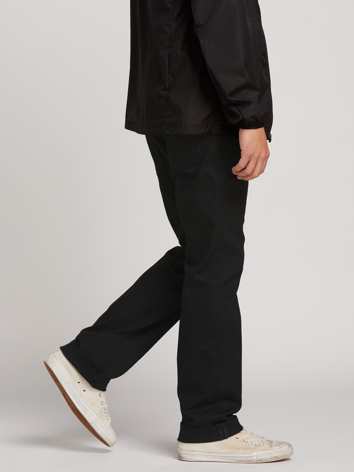Kinkade Regular Fit Jeans In Black On Black, Alternate View
