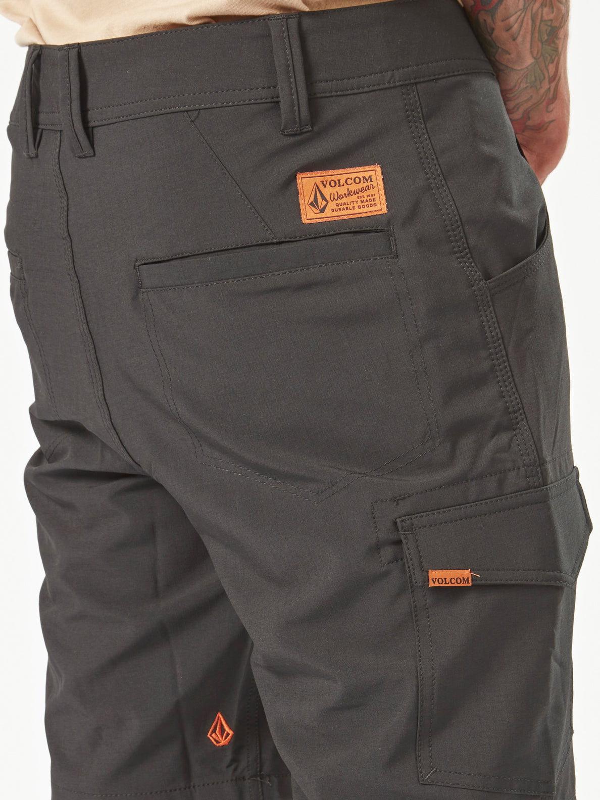 Volcom Workwear Slab Hybrid Shorts - Black (A3202000_BLK) [5]
