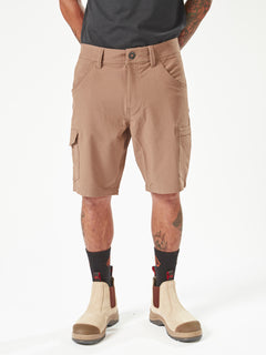 Volcom Workwear Slab Hybrid Shorts - Brindle (A3202000_BNL) [1]