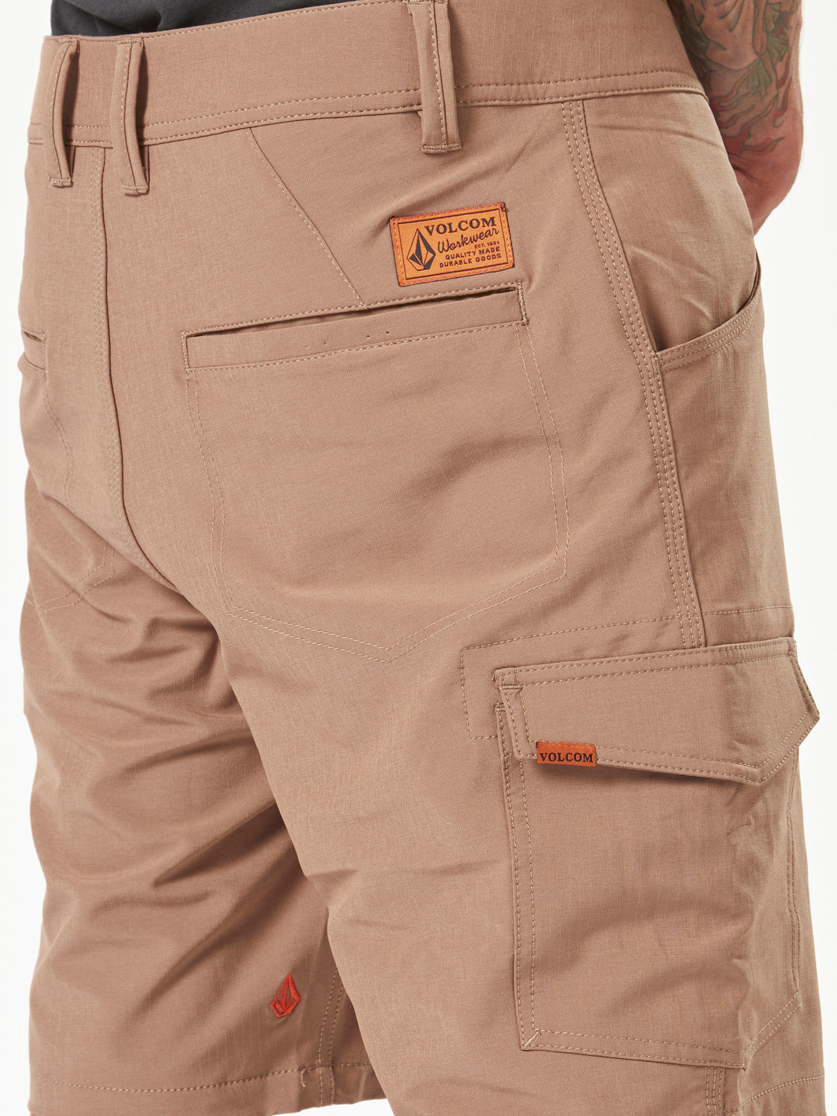 Volcom Workwear Slab Hybrid Shorts - Brindle (A3202000_BNL) [4]
