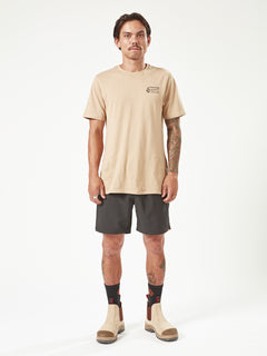 Slab Elastic Waist Shorts - Black (A3202201_BLK) [6]