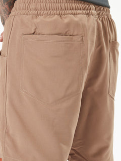 Slab Elastic Waist Shorts - Brindle (A3202201_BNL) [4]