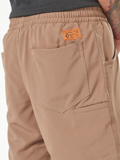 Slab Elastic Waist Shorts - Brindle (A3202201_BNL) [5]