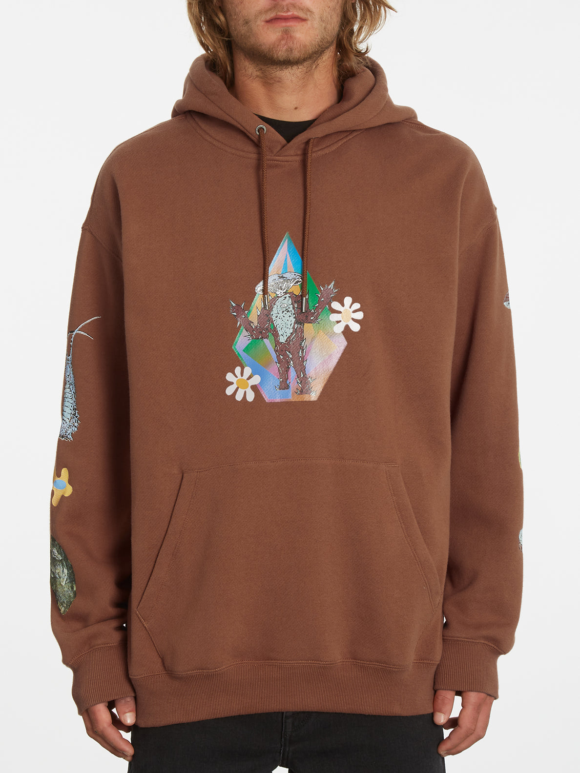 Featured Artist Chrissie Abbot X French Pullover Hoodie - Mocha (A4132208_MOC) [F]