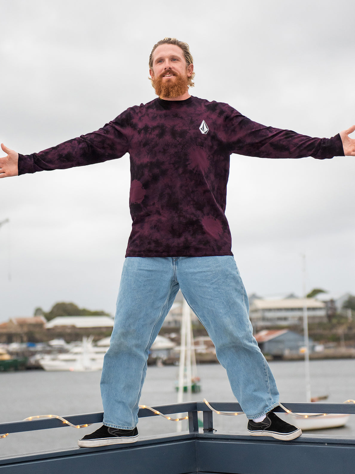 Iconic Stone Plus Crew Sweatshirt - Mulberry