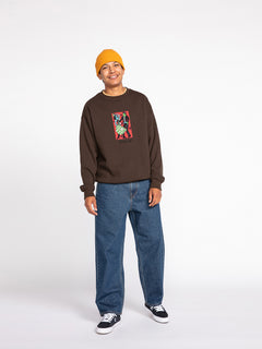 Featured Artist Bob Mollema Crew Sweatshirt - Dark Brown (A4632203_DBR) [14]