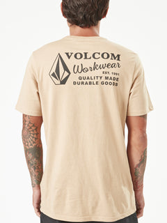 Volcom Workwear Short Sleeve Tee - Gravel