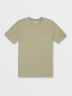 Solid Short Sleeve Pocket Tee - Seagrass Green (A5042210_SGR) [F]