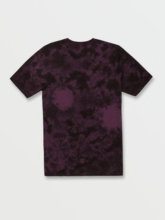 Iconic Stone Dye Short Sleeve Tee - Mulberry (A5232200_MUL) [B]