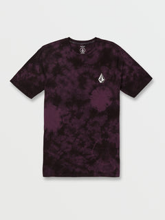 Iconic Stone Dye Short Sleeve Tee - Mulberry (A5232200_MUL) [F]