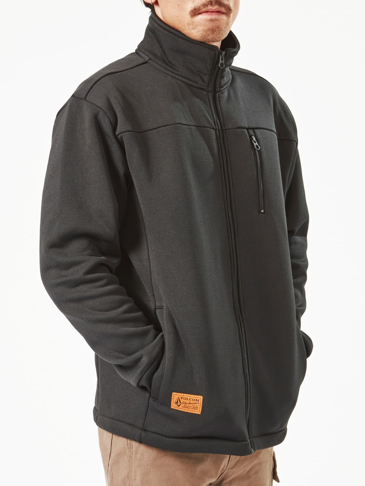 Volcom Workwear Bonded Zip Fleece - Black