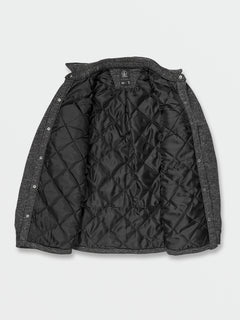 Bowered Plus Fleece Long Sleeve Jacket - Heather Black (A5832203_HBK) [1]