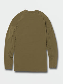 Lido Solid Long Sleeve Shirt - Military (A9312302_MIL) [B]